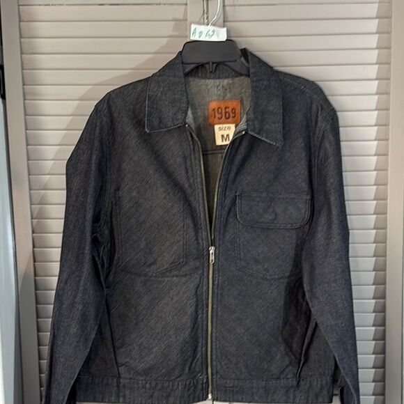 Casual Blue Bomber Jacket with Relaxed Fit - Picture 1 of 12